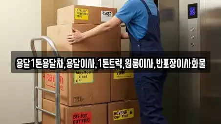 용달1톤용달차,용달이사,1톤트럭,원룸이사,반포장이사화물