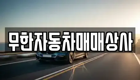 울산 북구 효문동 중고차매매 전문 무한자동차매매상사