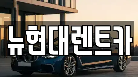 울산광역시 중구 복산동 렌트카 전문 뉴현대렌트카