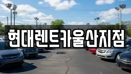 울산광역시 중구 복산동 렌트카 전문 현대렌트카울산지점