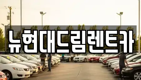 인천 계양구 갈현동 렌트카 전문 뉴현대드림렌트카