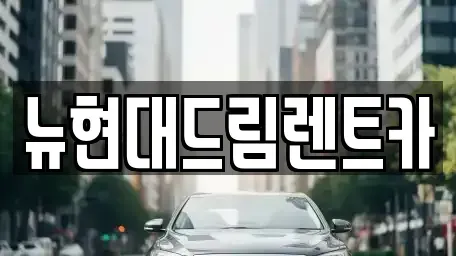 인천 동구 금곡동 렌트카 전문 뉴현대드림렌트카
