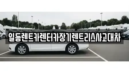 인천 동구 화수동 장기렌트카 전문 일등렌트카렌터카장기렌트리스사고대차