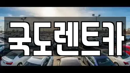 전남 순천시 해룡면 렌트카 전문 국도렌트카