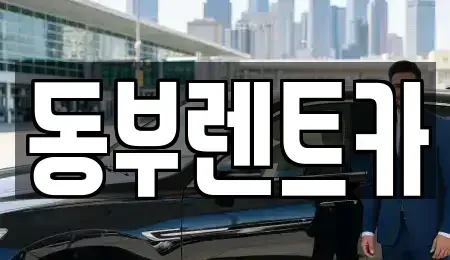 전남 순천시 해룡면 렌트카 전문 동부렌트카