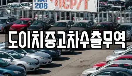 전라남도 나주시 관정동 중고차매매 전문 도이치중고차수출무역
