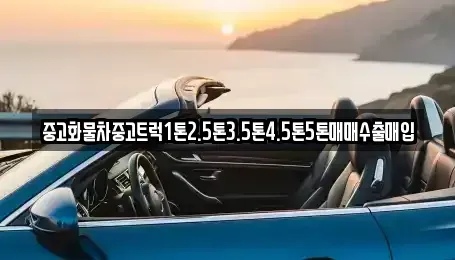 전라남도 목포시 달동 중고차매매 전문 중고화물차중고트럭1톤2.5톤3.5톤4.5톤5톤매매수출매입