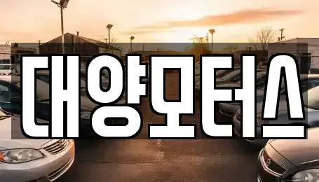 전라남도 목포시 중앙동2가 중고차매매 전문 대양모터스