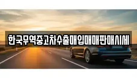 전라남도 여수시 돌산읍 중고차매매 전문 한국무역중고차수출매입매매판매시세