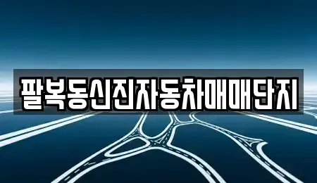 전북 완주군 용진읍 중고차매매 전문 팔복동신진자동차매매단지