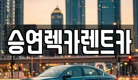 전북 완주군 이서면 렌트카 전문 승연렉카렌트카