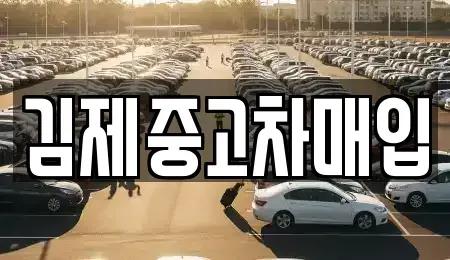 전북 완주군 이서면 중고차매입 전문 김제중고차매입