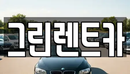 전북 익산시 갈산동 렌트카 전문 그린렌트카