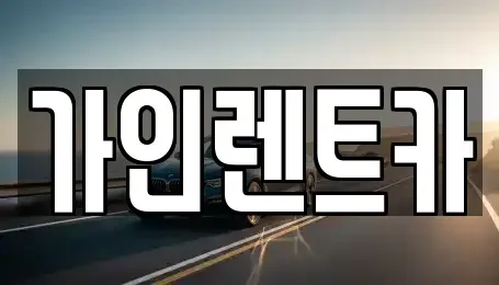 전북 전주시 덕진구 금상동 렌트카 전문 가인렌트카