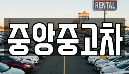전북 전주시 완산구 평화동1가 중고차 전문 중앙중고차