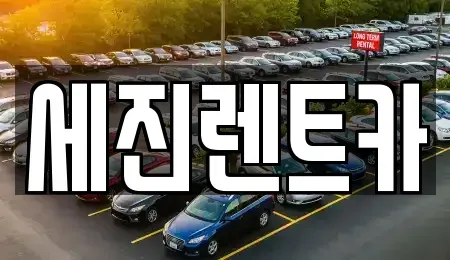 전북특별자치도 군산시 삼학동 렌트카 전문 세진렌트카