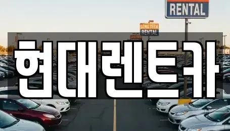 전북특별자치도 군산시 삼학동 렌트카 전문 현대렌트카