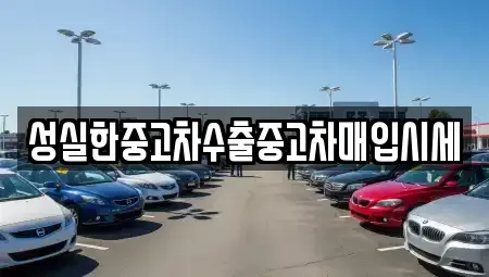 전북특별자치도 전주시 완산구 풍남동1가 중고차 전문 성실한중고차수출중고차매입시세
