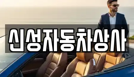 전북특별자치도 정읍시 농소동 중고차 전문 신성자동차상사