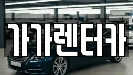 전북특별자치도 정읍시 수성동 렌트카 전문 가가렌터카