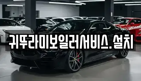 제주 제주시 내도동 중고차 전문 귀뚜라미보일러서비스.설치