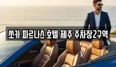제주특별자치도 서귀포시 안덕면 렌트카 전문 쏘카 파르나스 호텔 제주 주차장2구역