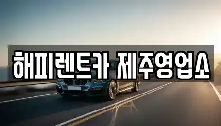 제주특별자치도 제주시 렌트카 전문 해피렌트카 제주영업소