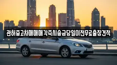 충남 서산시 대산읍 중고차매매 전문 관허중고차매매매각즉시송금당일이전무료출장견적