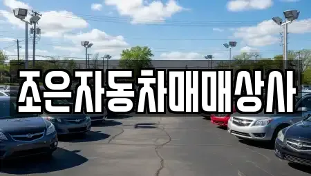 충남 아산시 배방읍 중고차매매 전문 조은자동차매매상사