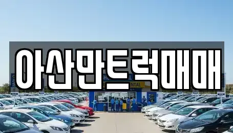 충남 아산시 영인면 중고차 전문 아산만트럭매매