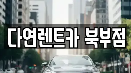 충남 천안시 동남구 북면 렌트카 전문 다연렌트카 북부점