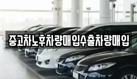 충북 제천시 하소동 중고차 전문 중고차노후차량매입수출차량매입