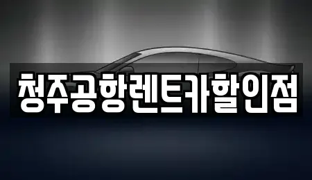 충북 청주시 청원구 내수읍 렌트카 전문 청주공항렌트카할인점