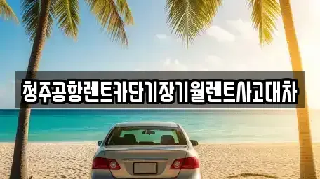 충북 청주시 흥덕구 석소동 렌트카 전문 청주공항렌트카단기장기월렌트사고대차