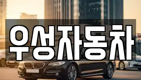 충청남도 당진시 수청동 중고차매매 전문 우성자동차