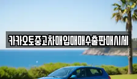 충청남도 서산시 인지면 중고차매입 전문 카카오토중고차매입매매수출판매시세