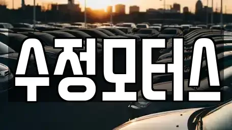 충청남도 서천군 장항읍 중고차 전문 수정모터스