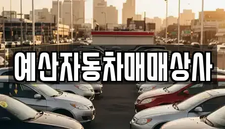 충청남도 아산시 도고면 중고차 전문 예산자동차매매상사