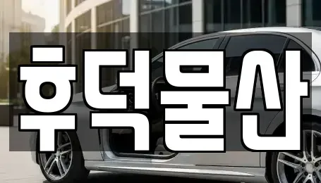 충청남도 아산시 도고면 중고차 전문 후덕물산