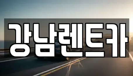 충청북도 옥천군 군서면 렌트카 전문 강남렌트카