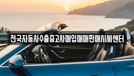 충청북도 제천시 신백동 중고차 전문 전국자동차수출중고차매입매매판매시세센터