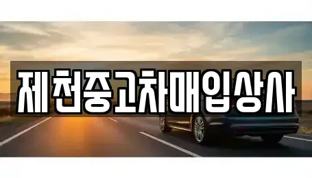 충청북도 제천시 하소동 중고차 전문 제천중고차매입상사