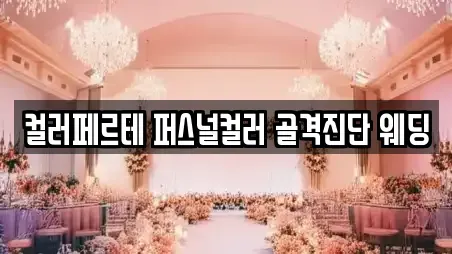 컬러페르테 퍼스널컬러 골격진단 웨딩